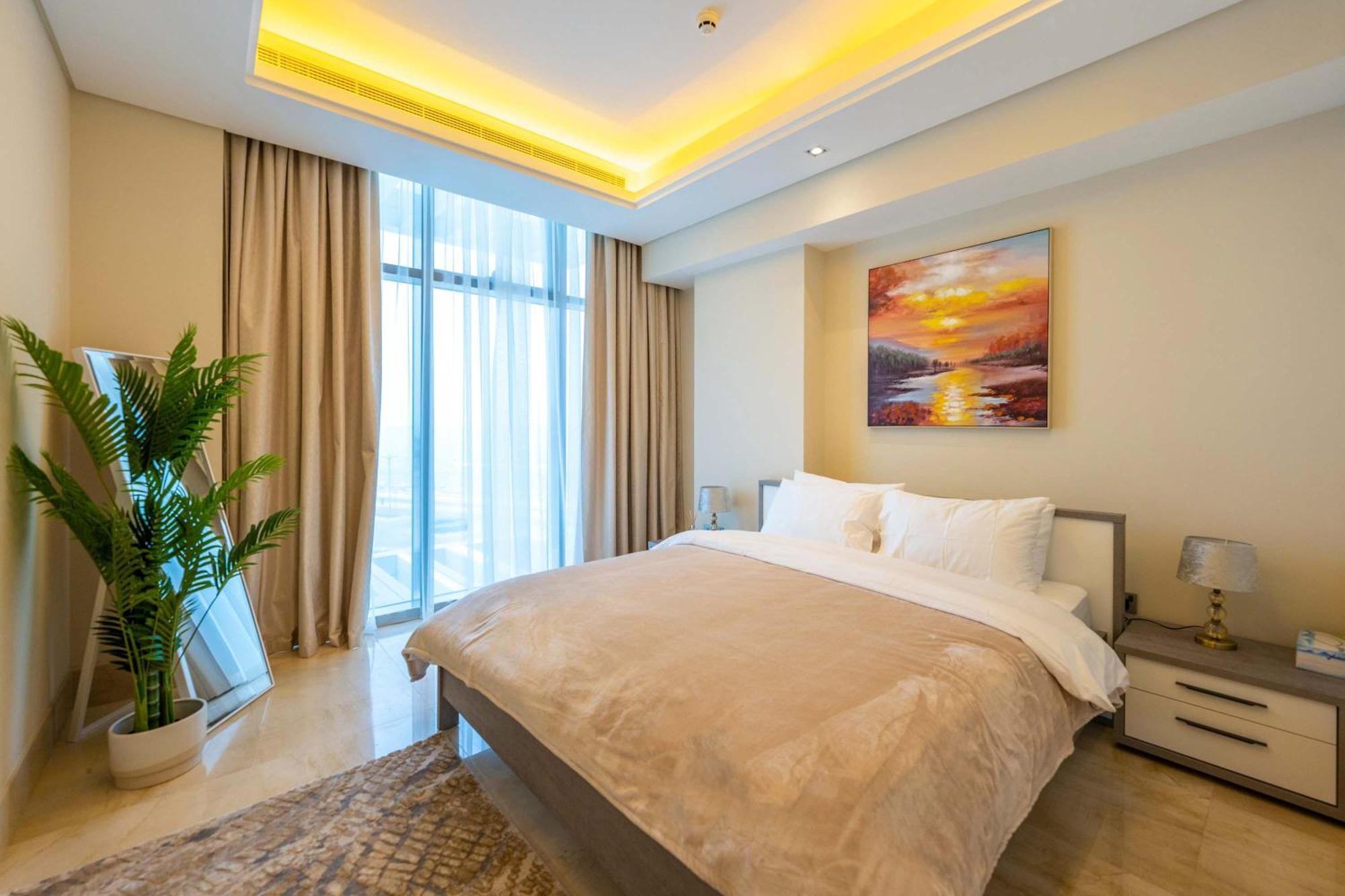 Spacious Beachfront 2 Bedroom Apartment - The 8 Dubai Bagian luar foto