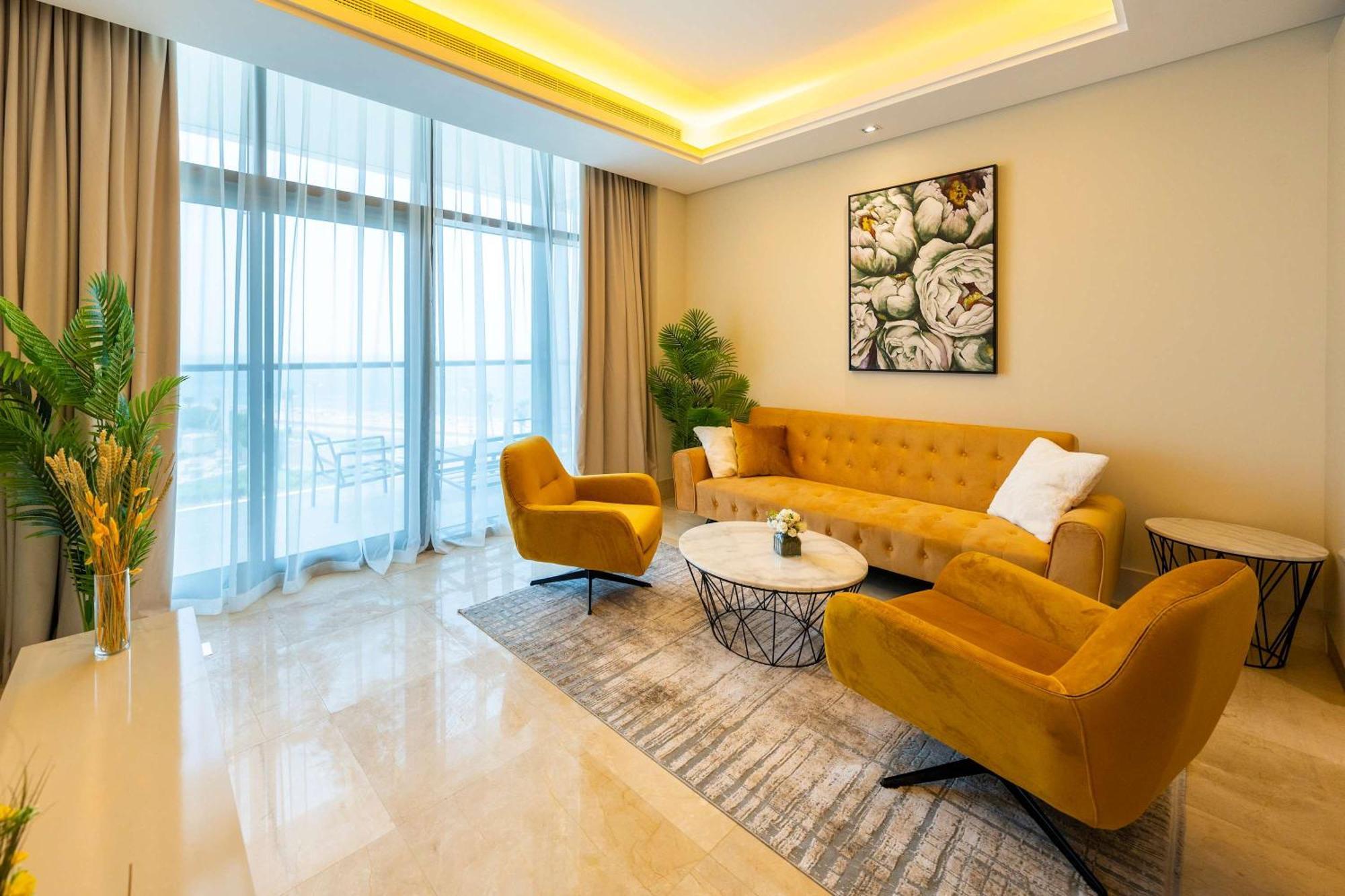 Spacious Beachfront 2 Bedroom Apartment - The 8 Dubai Bagian luar foto